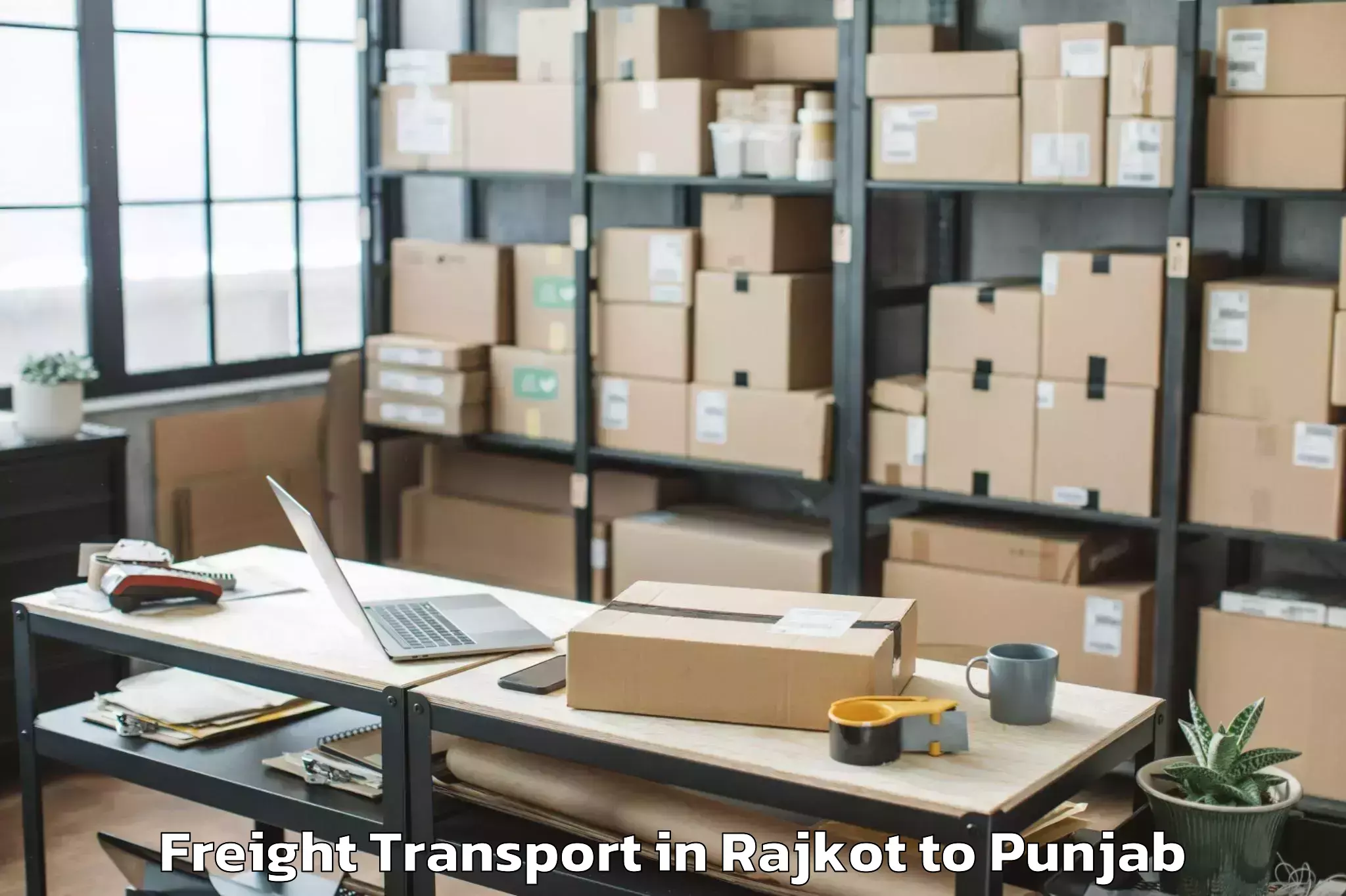 Reliable Rajkot to Jhunir Freight Transport